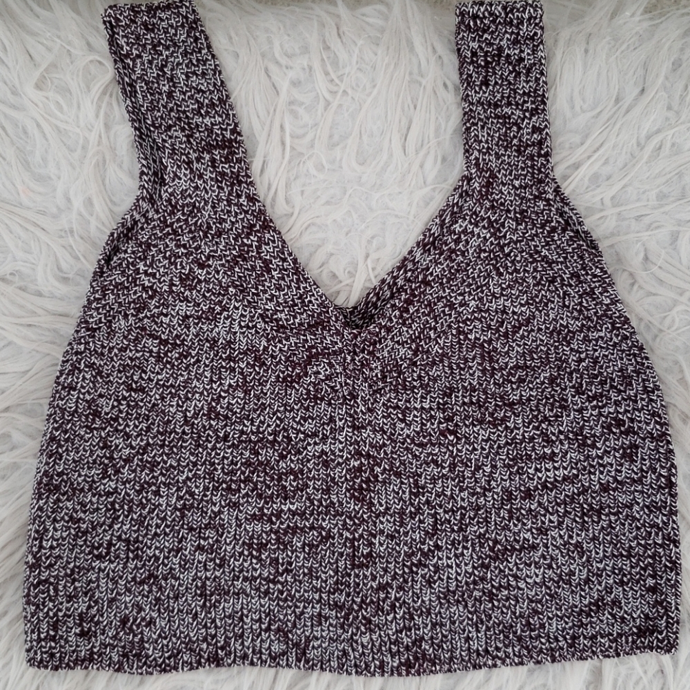 Aritzia WILFRED Knitted Cropped Top